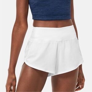 Outdoor Voices White 2.5” Hudson Shorts